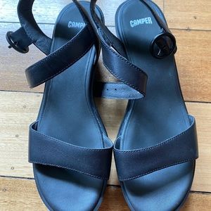 Camper Black Sandals